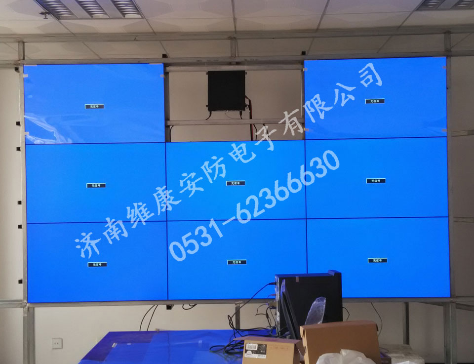 液晶拼接大屏幕成功案例东营某区电视台会议室大.jpg